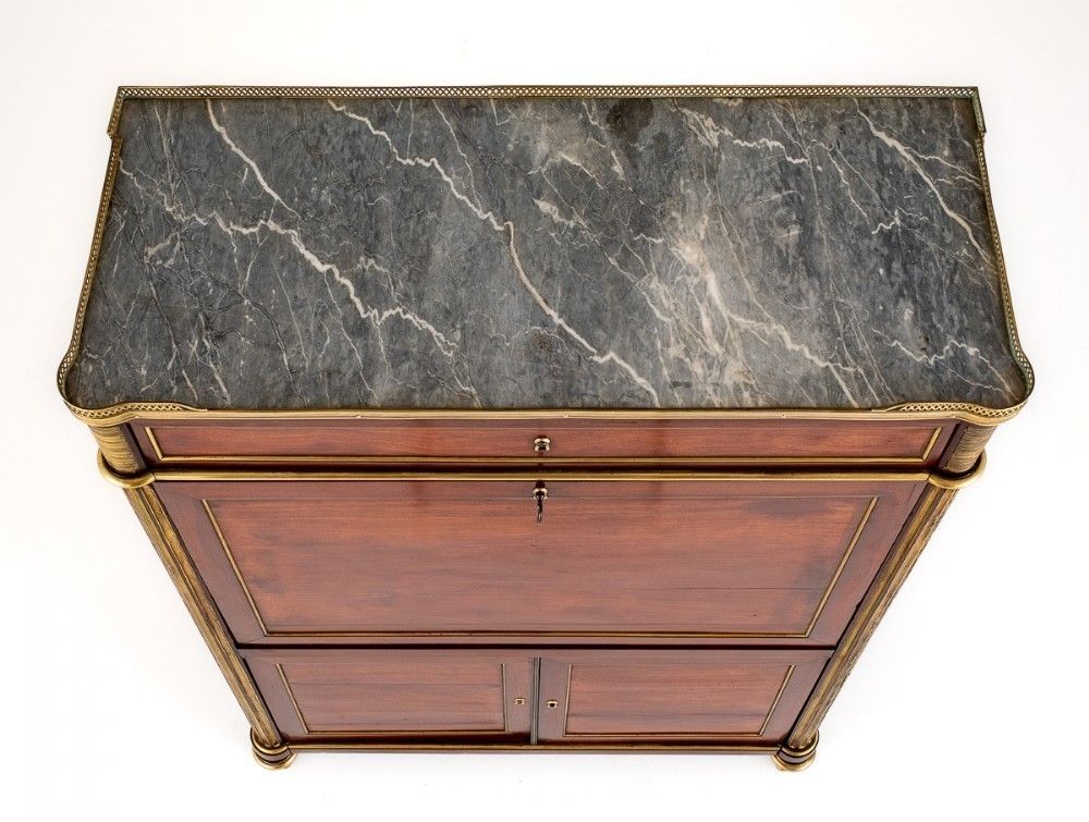 French Escritoire Desk Mahogany Antique Chest photo buy