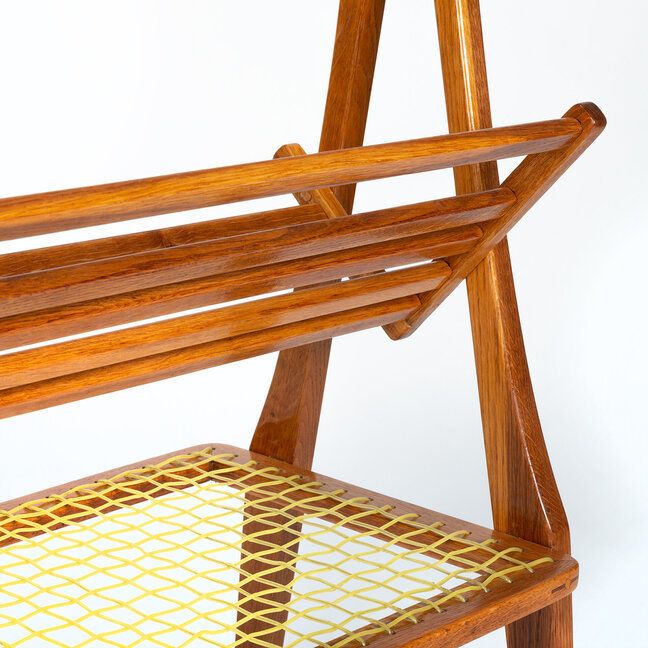 A Wooden Newspaper Stand Made In The 1960s By The Company úluv. photo for sale