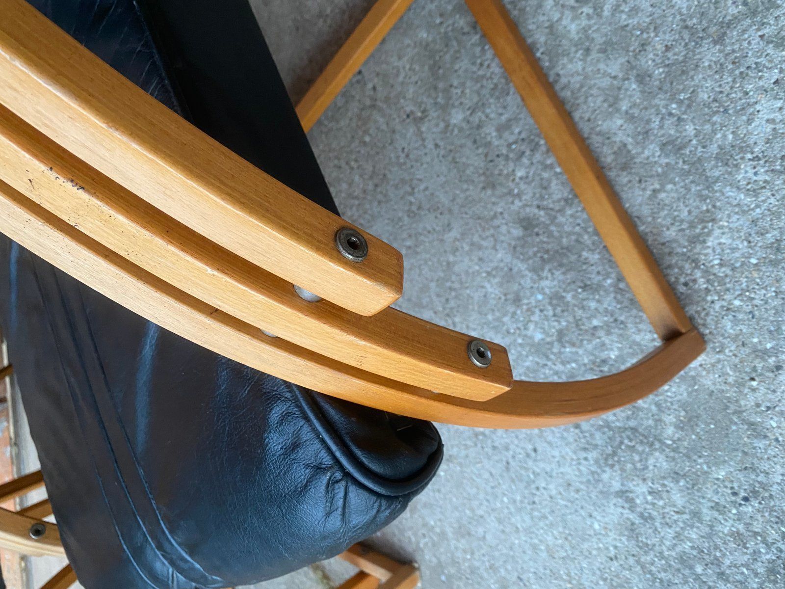 Mid Century Leather Sofa, Armchair And Table, Set Of 4 photo Furniture