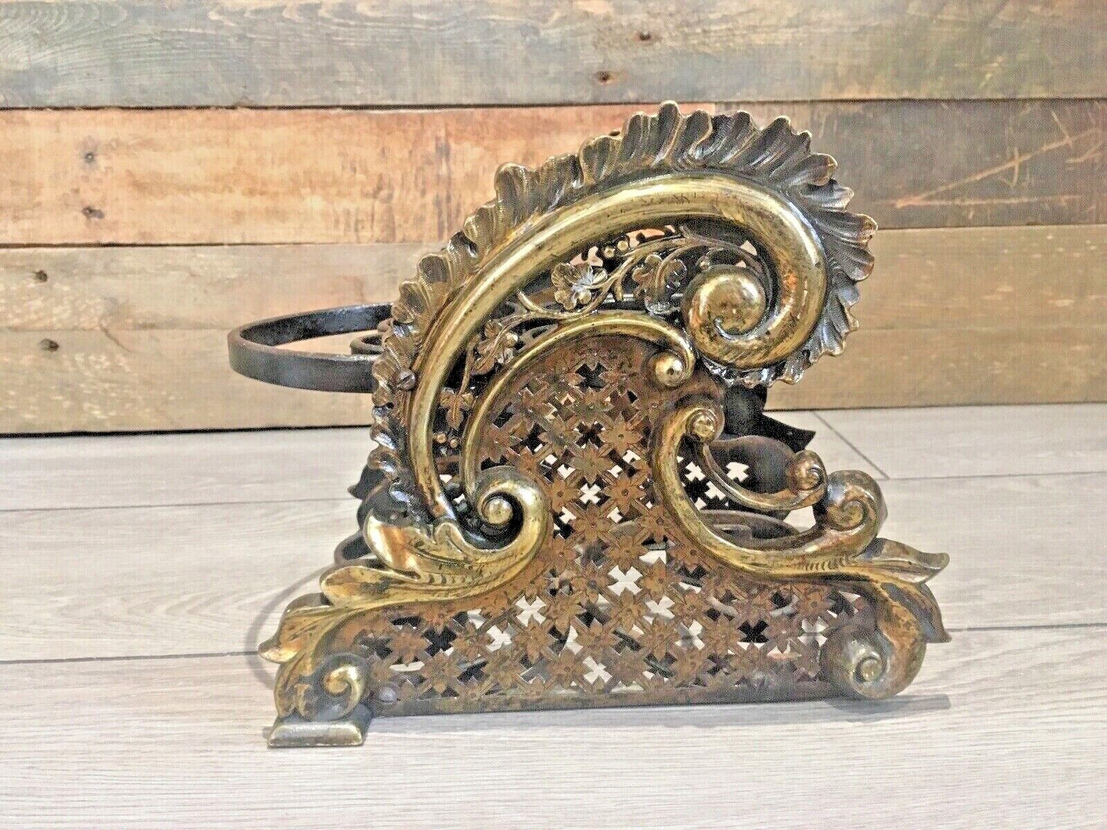 Exceptional Antique French Rococo Ormolu Fireside Trivet Kettle Teapot Stand photo 300.0