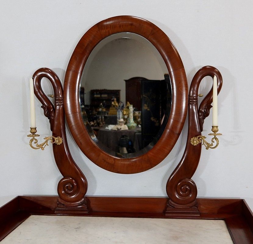 Small Psyche Commode, Restoration Period, Early 19th Century photo vintage