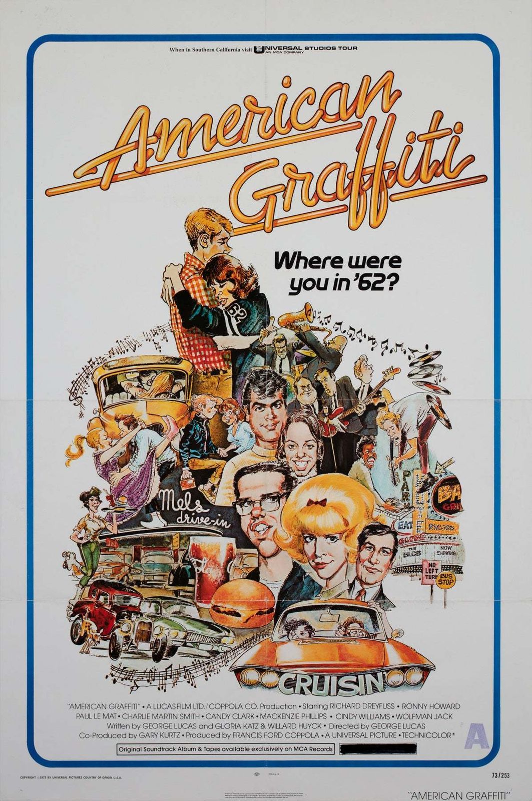 American Graffiti 1973 Us 1 Sheet Film Poster, Drucker