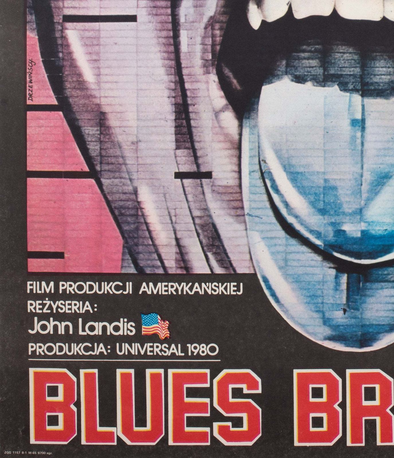 The Blues Brothers 1982 Polish B1 Film Poster, Drzewinski photo buy