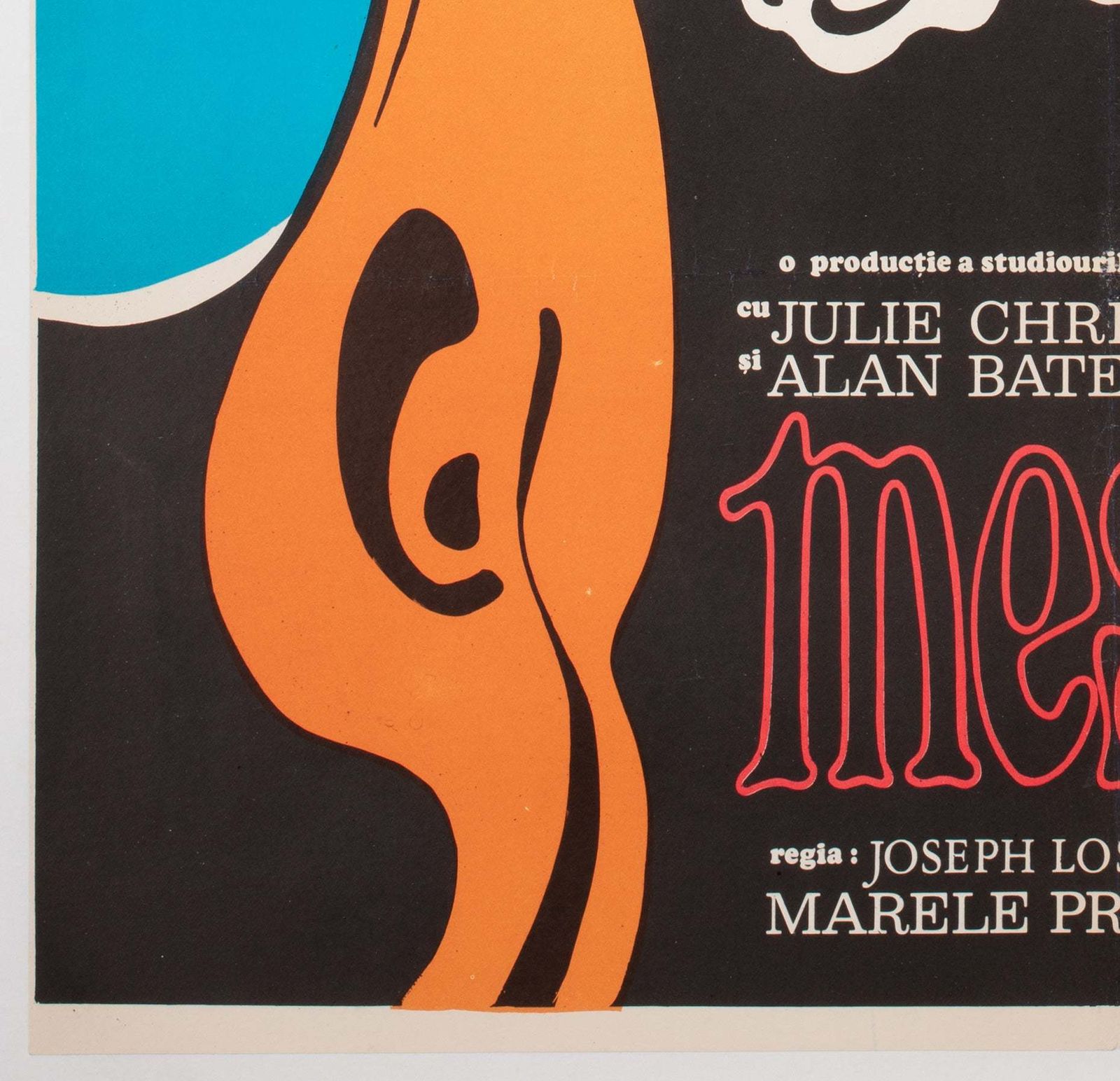 The Go Between 1971 Romanian Film Poster, Manescu photo buy