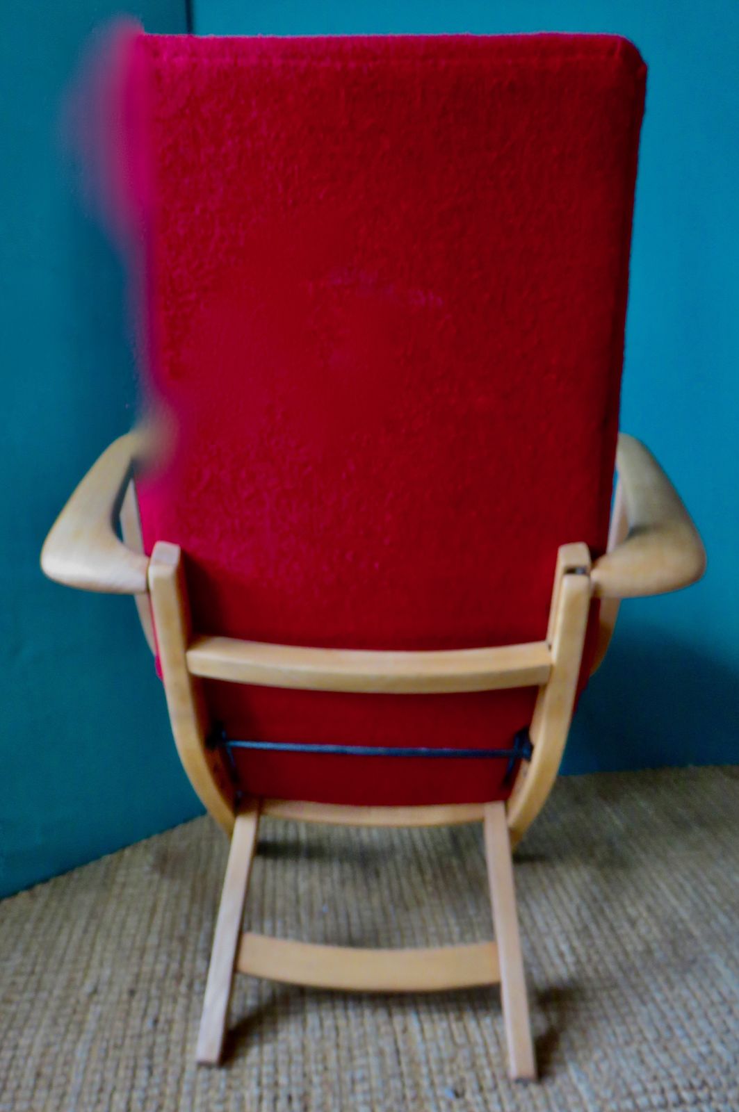 Pair Of Red Armchairs. Denmark 1950 photo 1450.0