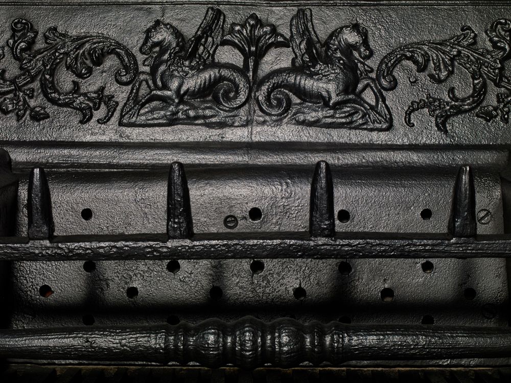 An Original Large 19th Century Hob Grate photo for sale