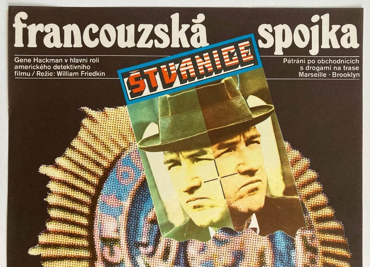 Original Film Poster, The French Connection, Zdeněk Ziegler, 1977, Genuine Czech Vintage Print photo for sale