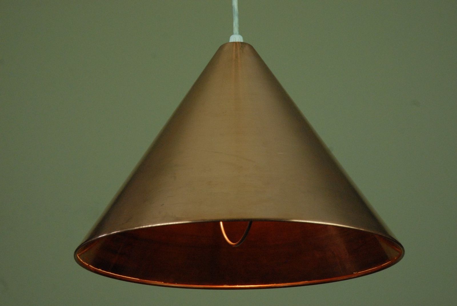 Rise And Fall Copper Billiard Pendant Lamp From Louis Poulsen & Co. A/S, 1960s photo Lighting