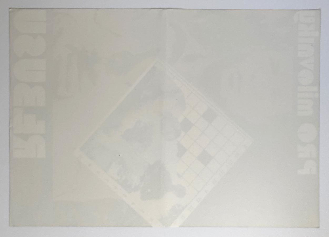 Original Film Poster, For Crosswords Lovers, Karel Vaca, 1983, Genuine Czech Vintage Print photo vinterior