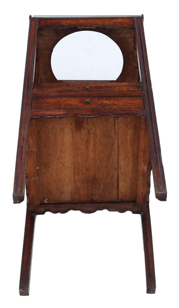 Antique Quality Mahogany Washstand Bedside Table Georgian Nightstand C1800 photo vinterior