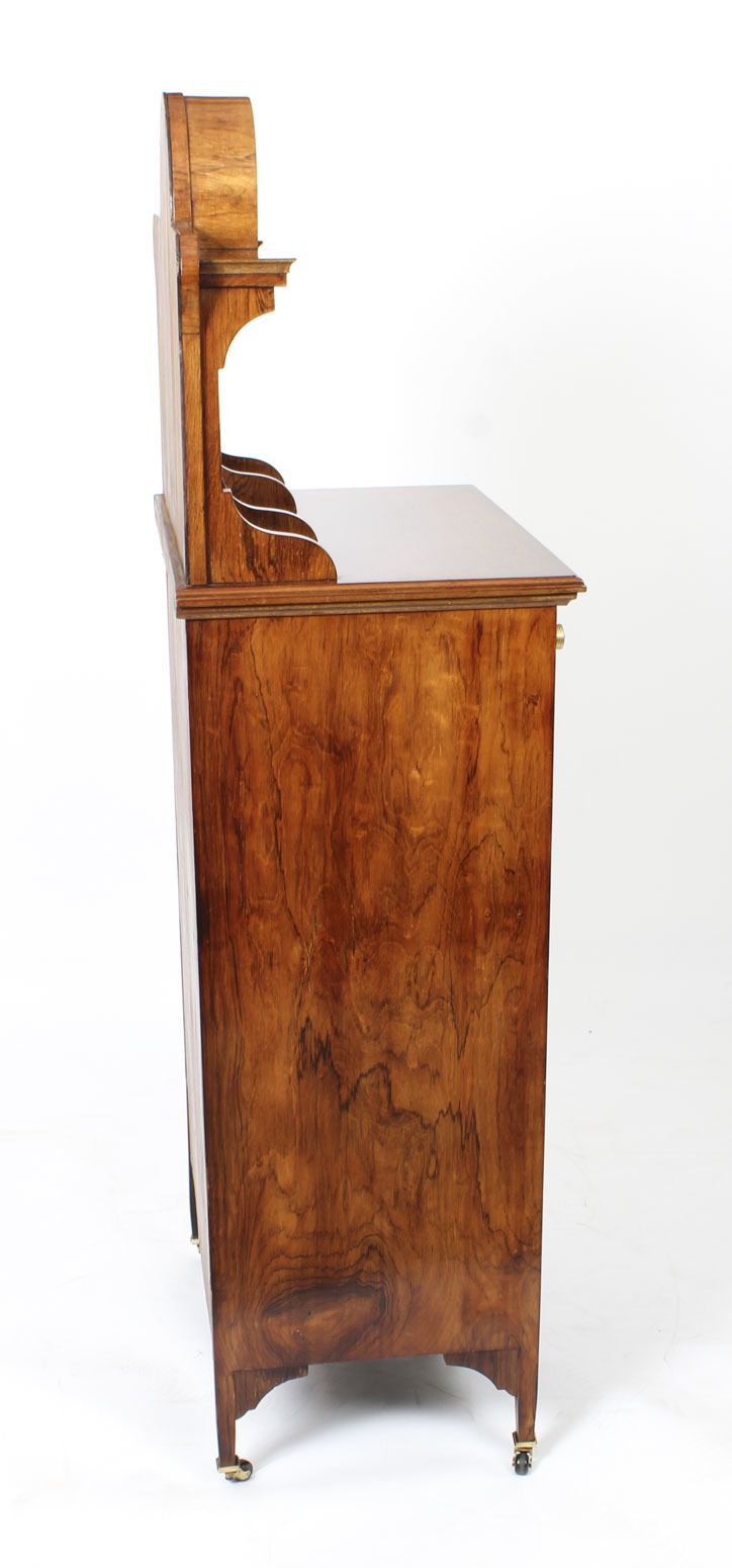 photo buy Edwardian Gonçalo Alves Marquetry Inlaid Music Cabinet 19th Century