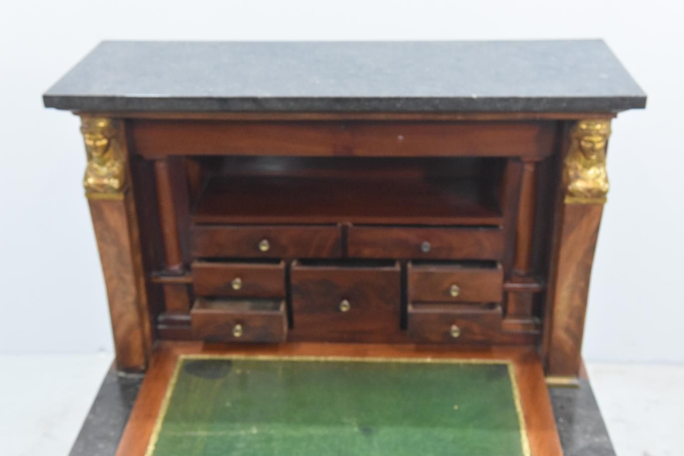Empire Period Flamed Mahogany Secretary Back From Egypt photo Furniture