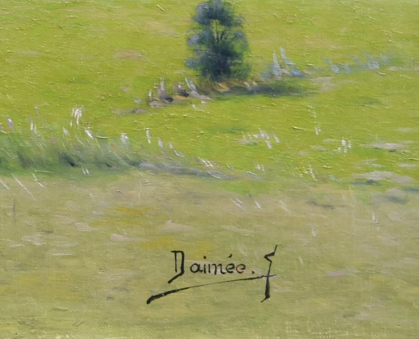 Oil On Canvas Landscape By émile Désiré Daimée French School Xxth photo buy
