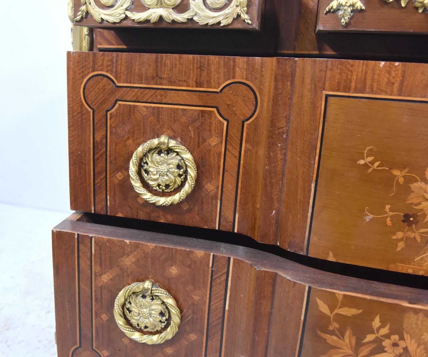 photo for sale Transition Style Chest Of Drawers Inlaid 19th Century Rosewood
