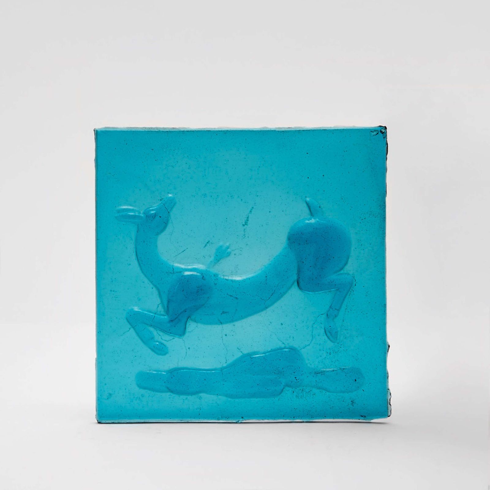 Molded Glass Gile Depicting A Wounded Gazelle By Napoleone Martinuzzi photo furniture