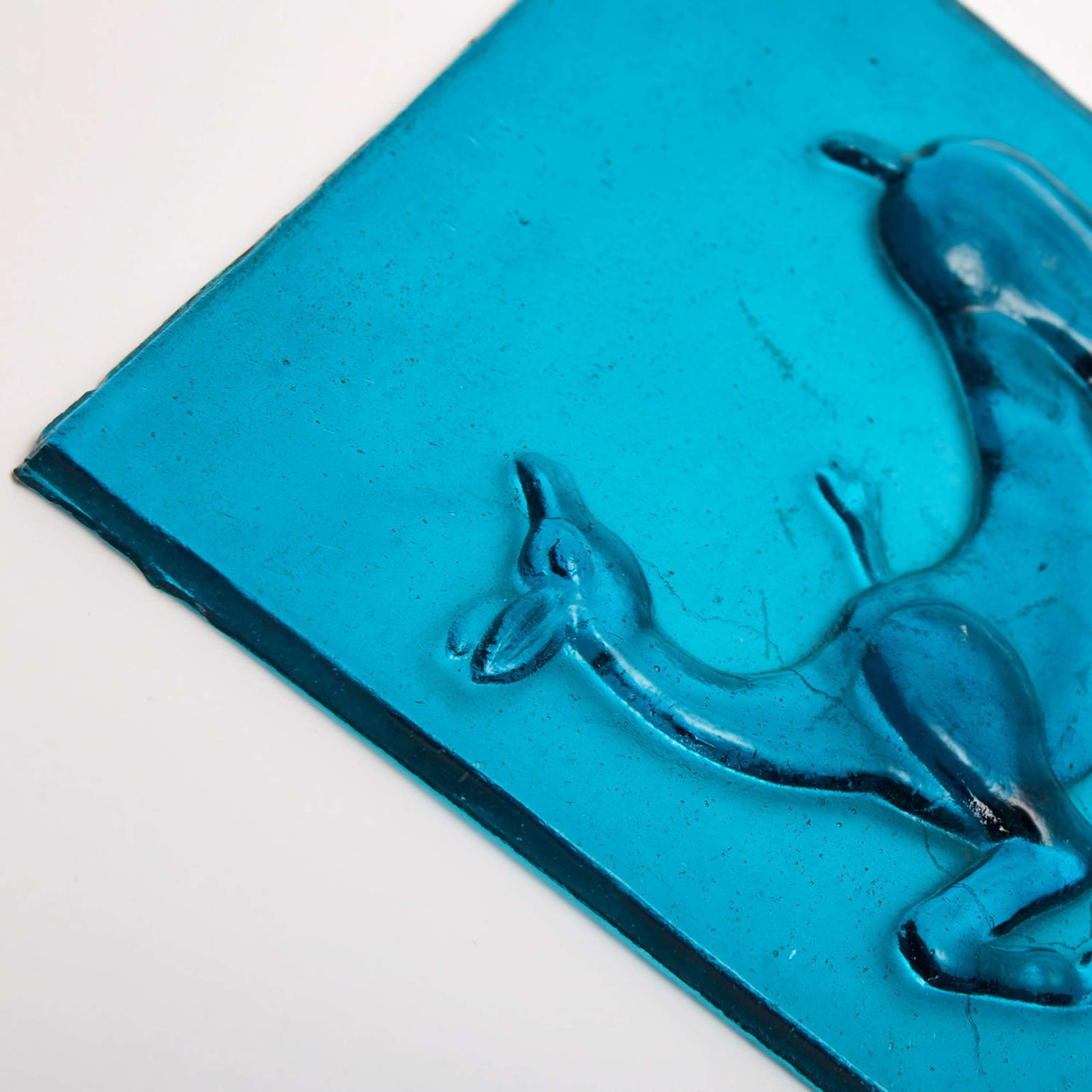 Molded Glass Gile Depicting A Wounded Gazelle By Napoleone Martinuzzi photo 2250.0