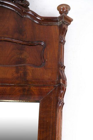 Mirror Made In Mahogany With Carvings, Denmark, 1880 photo 575.0