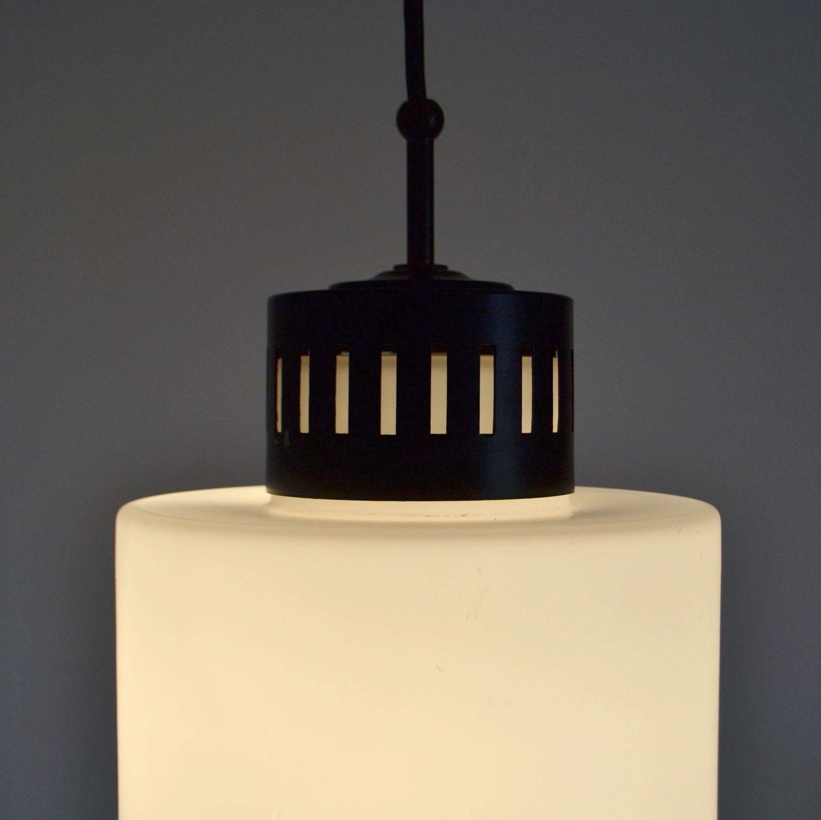 Stilnovo Opaline Pendant, 1960's photo vinterior