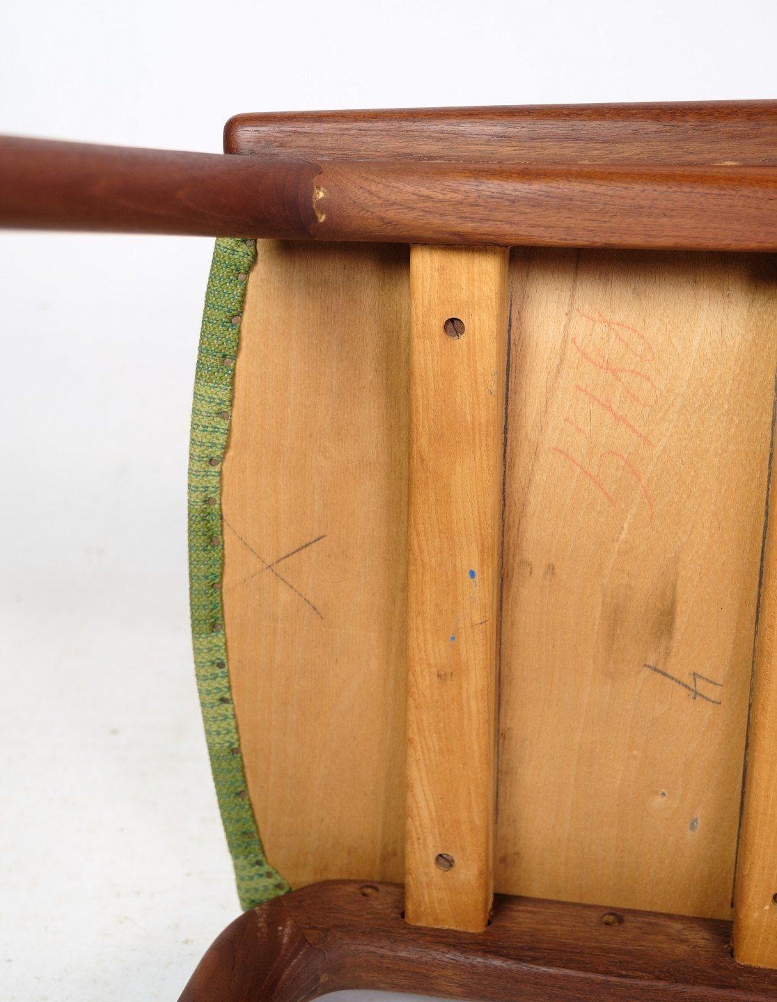 photo for sale Four Dining Chairs Model Boomerang Made In Teak By Alfred Christensen For Slagelse Møbelfabrik From 1960s