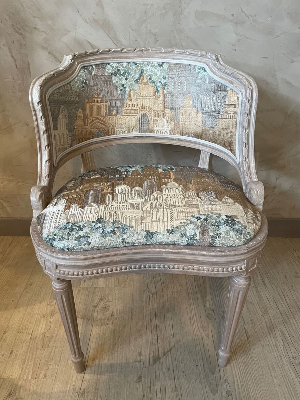 Armchair Louis XVI, 1800s, Antique photo Furniture