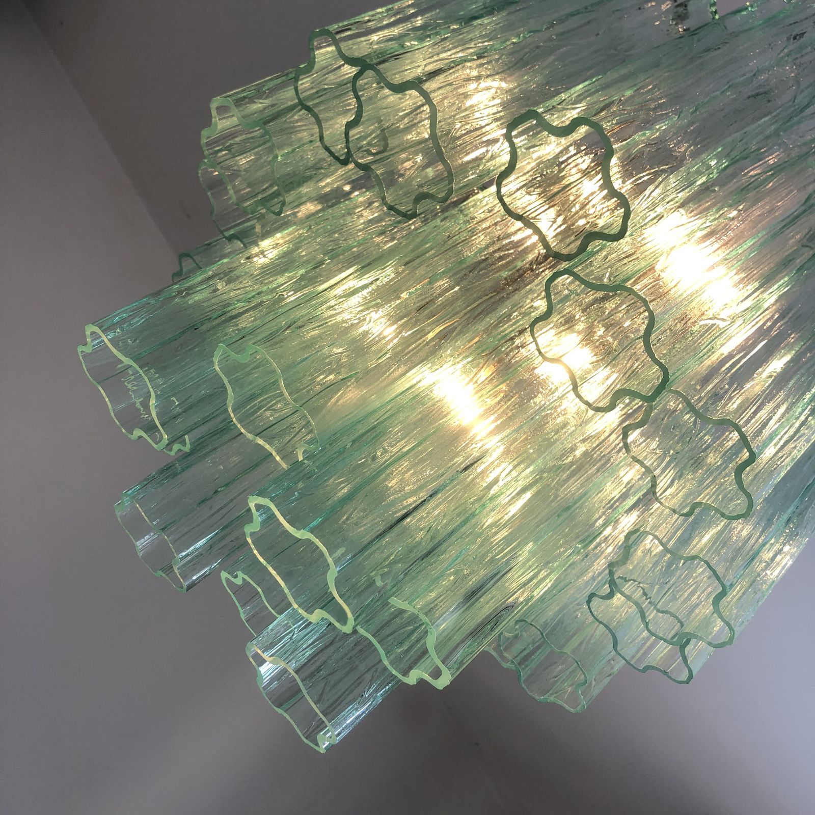 1798.0124 Impressive Murano Glass Sputnik Chandelier Like Mazzega Zuccheri Venini Barovier Style photo
