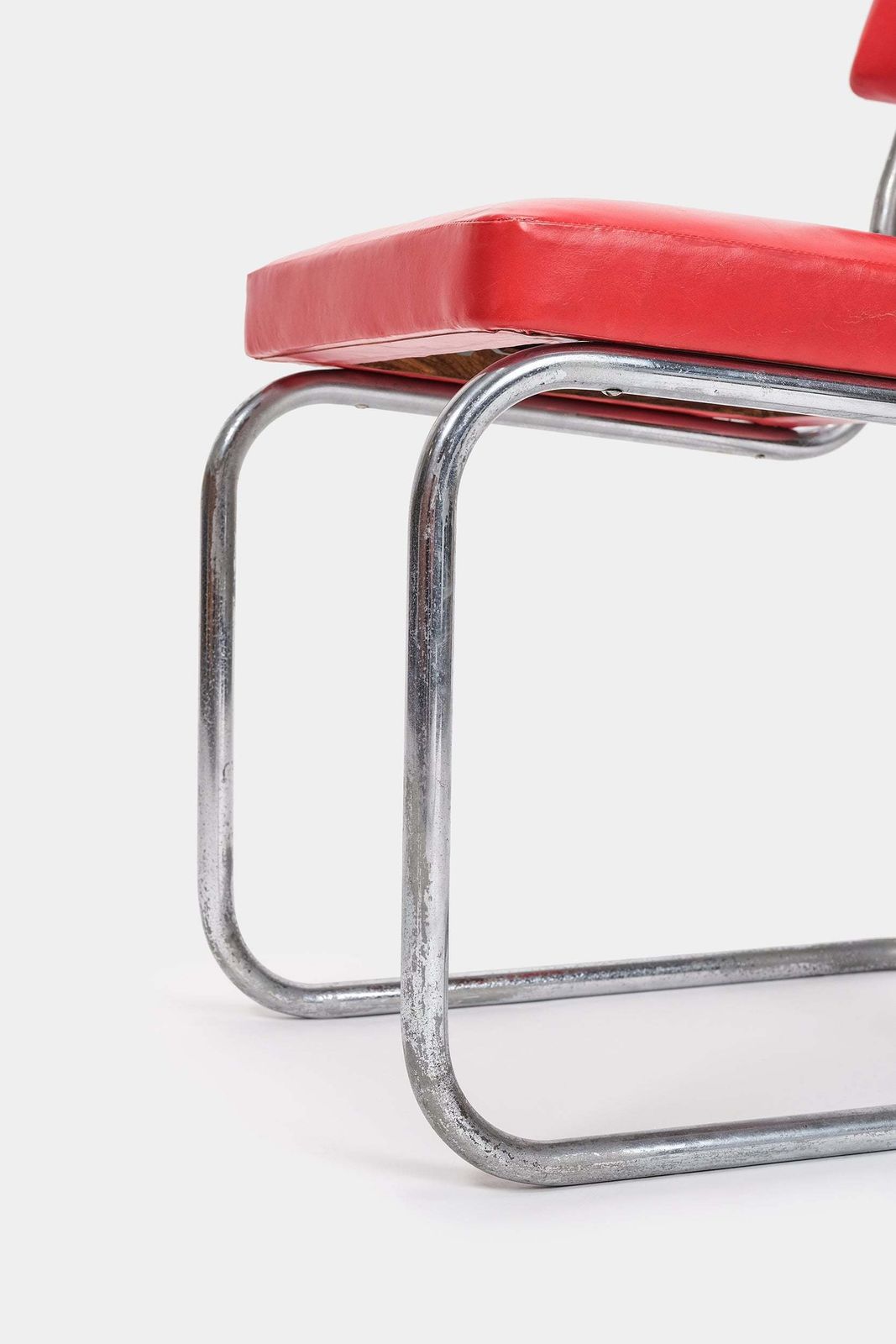 Furniture Attr. Mart Stam Bauhaus Steel Tube Chair, 20s photo
