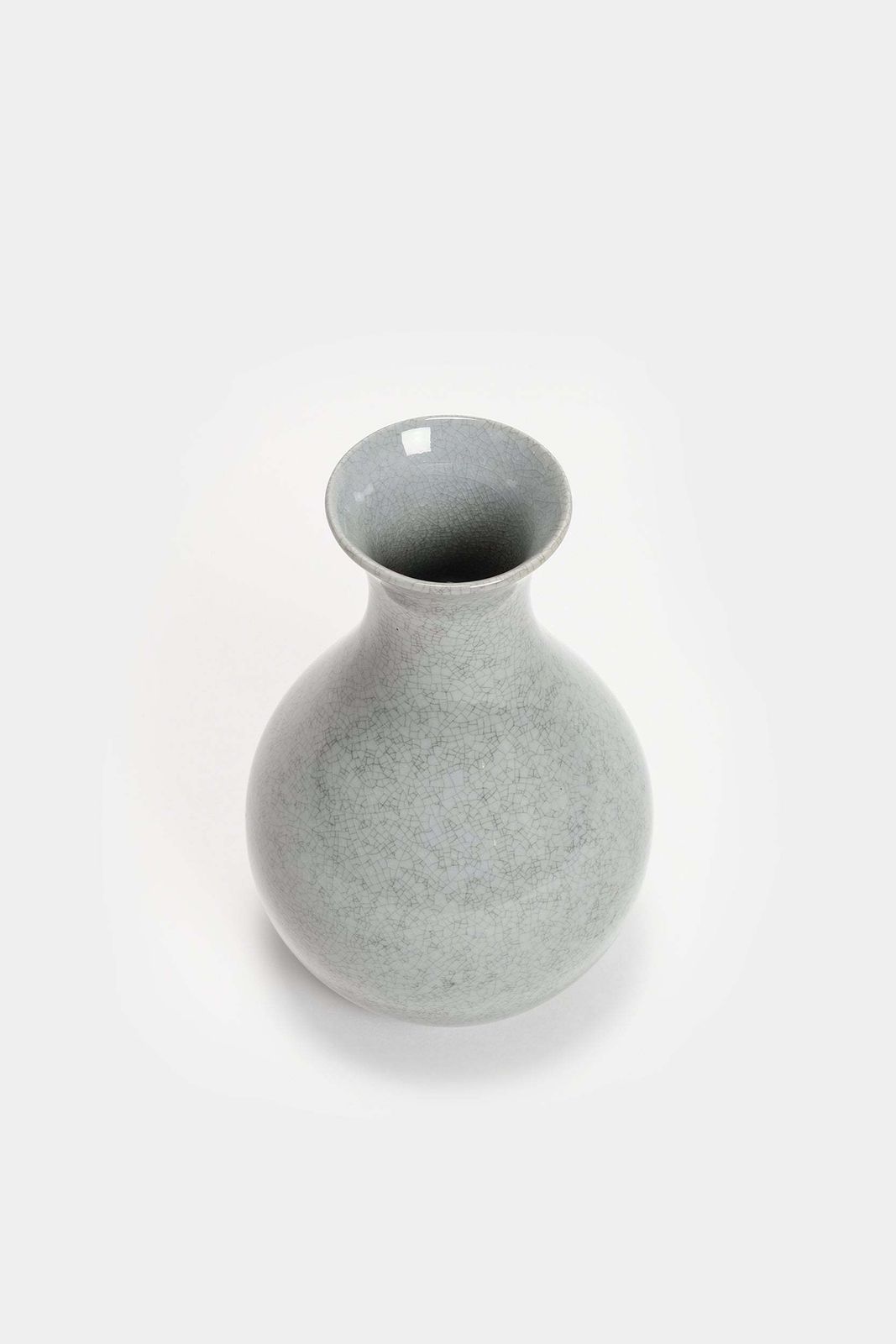 Lyngby Craquele Porcelain Vase, 1930s, Denmark photo furniture