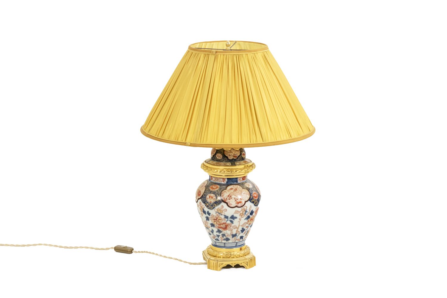 Lamp In Imari Porcelain And Gilt Bronze, Circa 1880
