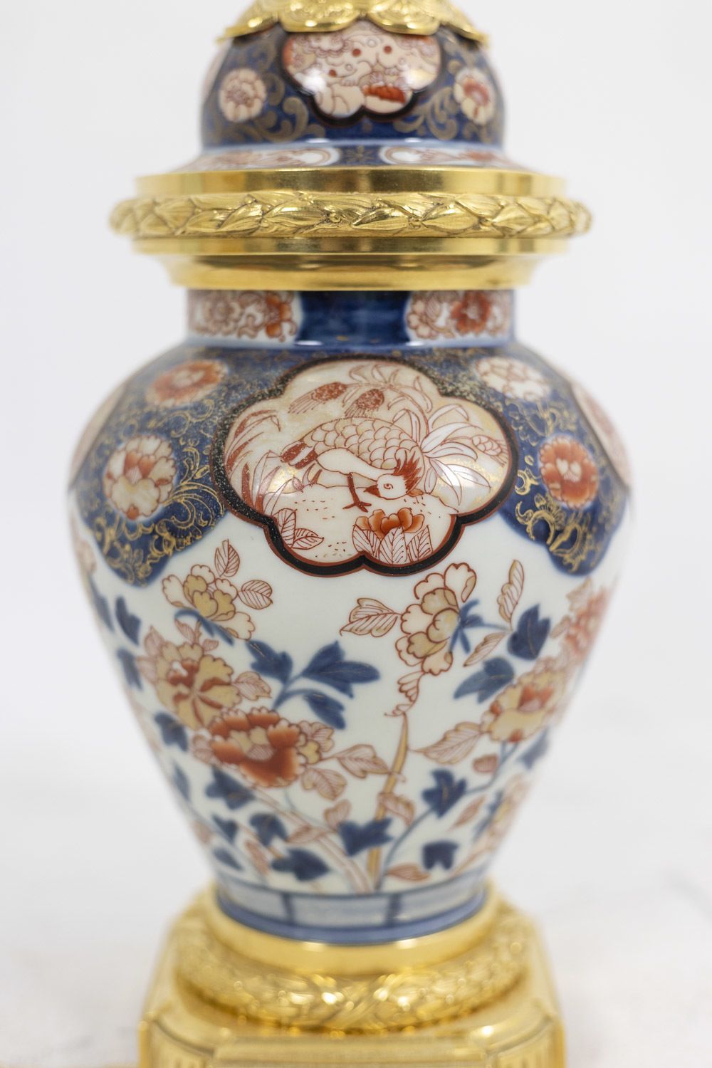 Lamp In Imari Porcelain And Gilt Bronze, Circa 1880 photo buy