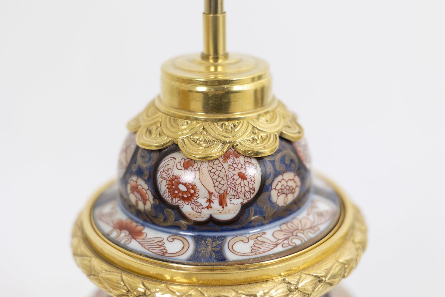 Lighting Lamp In Imari Porcelain And Gilt Bronze, Circa 1880 photo
