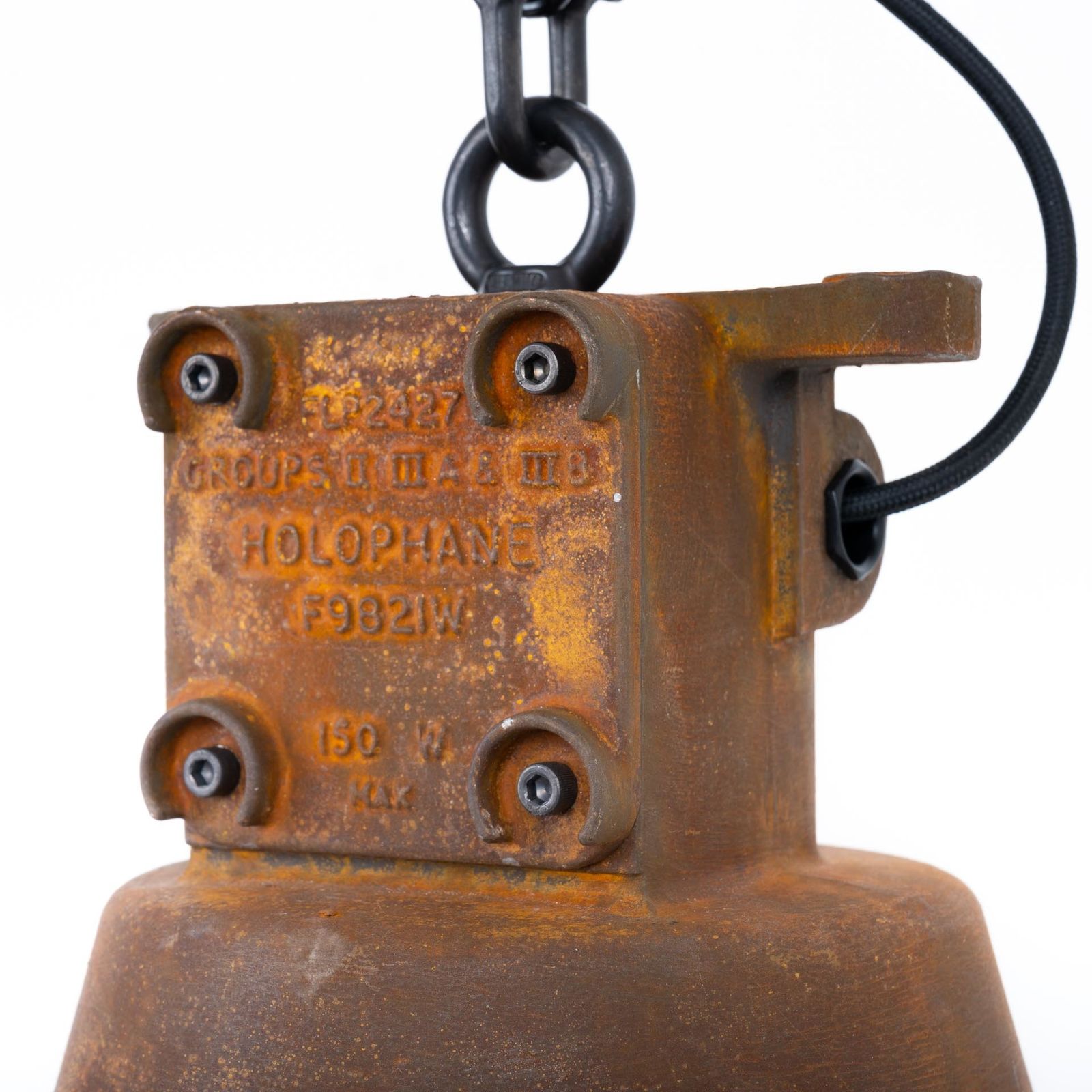 Lighting Rusted Explosionproof Industrial Pendant Lights By Holophane photo