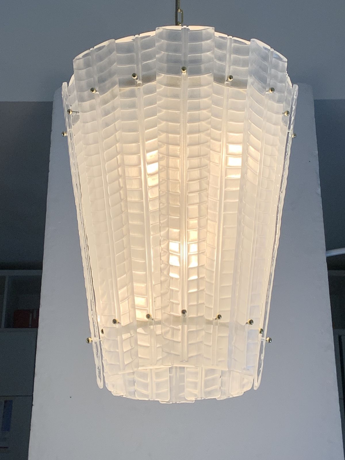 Impressive Murano Glass Sputnik Chandelier Lantern Like Mazzega Zuccheri Venini Barovier Style photo for sale