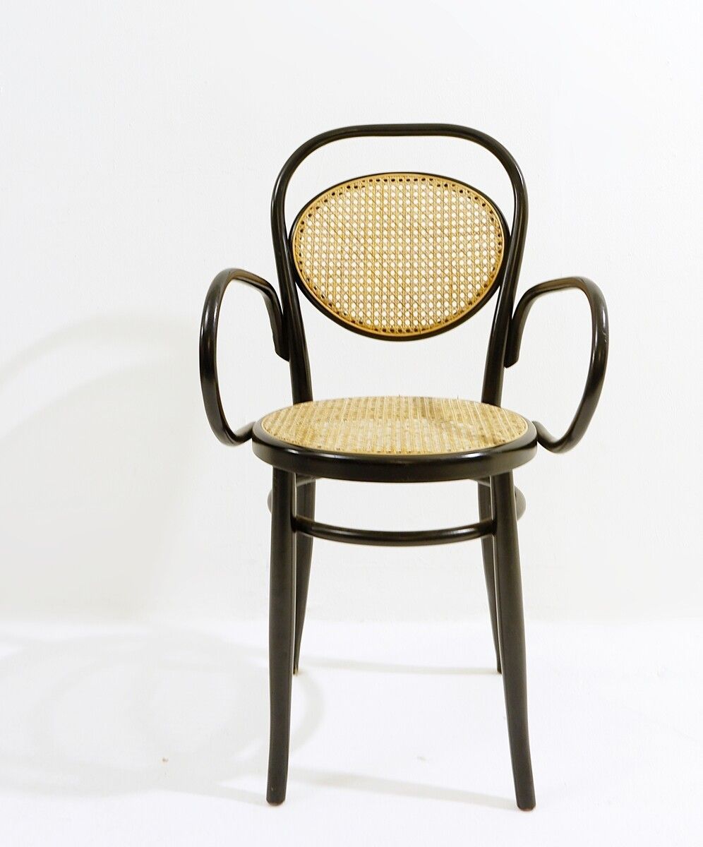 Set Of 8 Early Mid Century Dining Chairs By Thonet photo Furniture