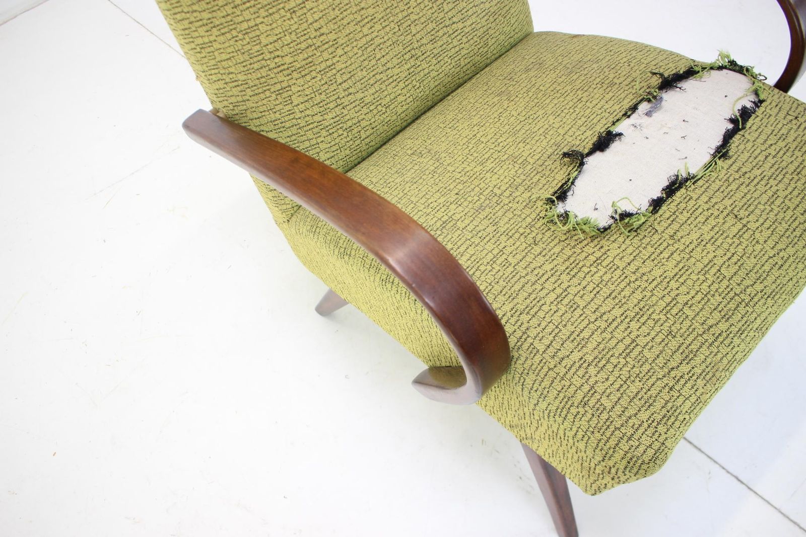 photo furniture 1960s Beech Armchair By Jaroslav Smidek For Ton, Czechoslovakia