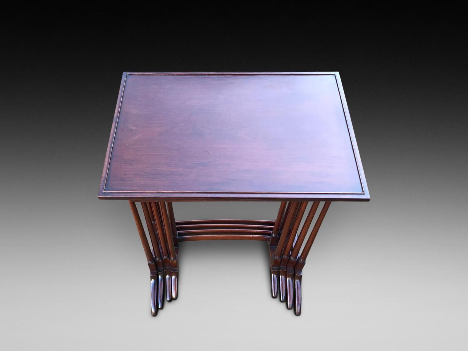 Georgian Style Mahogany Nest Of Tables photo Furniture
