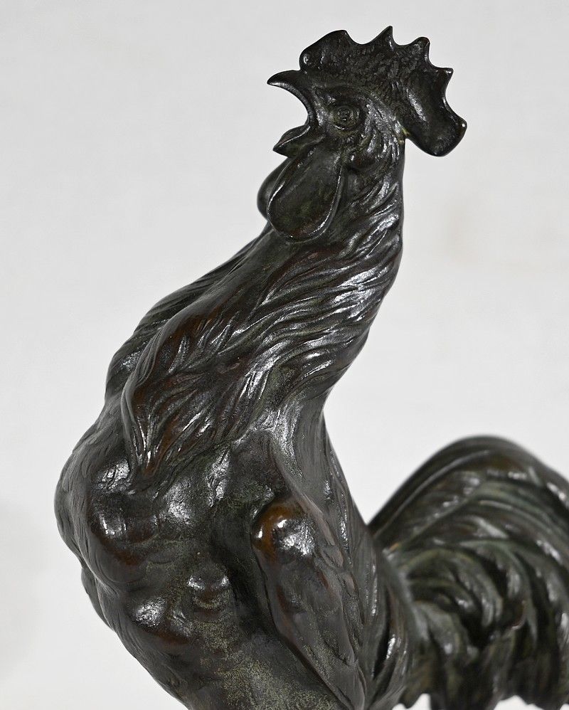 Art Bronze “Le Coq Gaulois”, By G. Vacossin – Early 20th Century photo