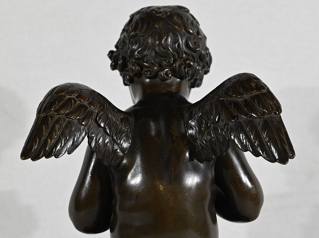 photo vintage Bronze “Angelot à La Flute” – Late 19th Century
