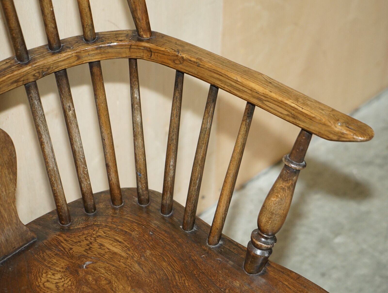 Victorian Antique 19th Century Elm Wheel Hoop Back West Country Windsor Armchair photo buy
