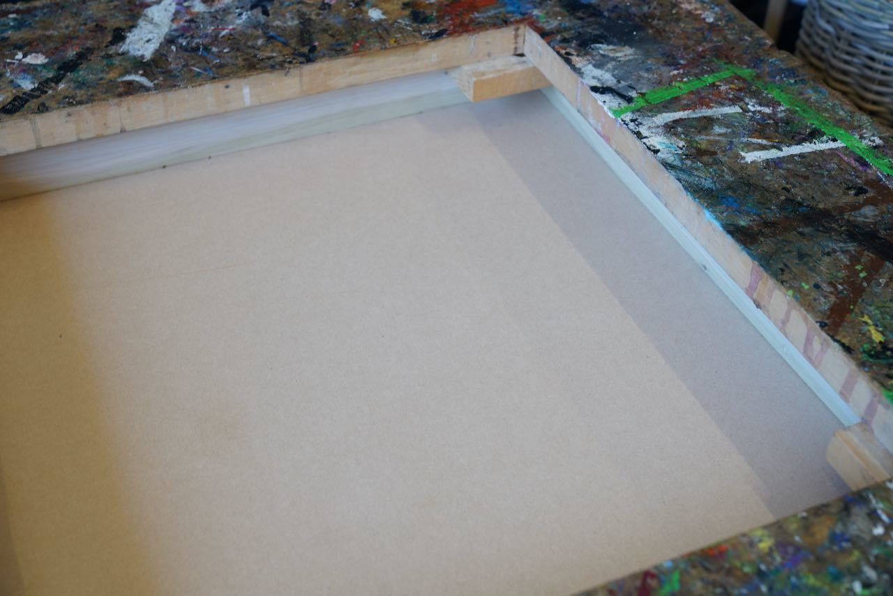 Handmade Large Square Coffee Table Hidden Compartment Paint Splattered photo Furniture