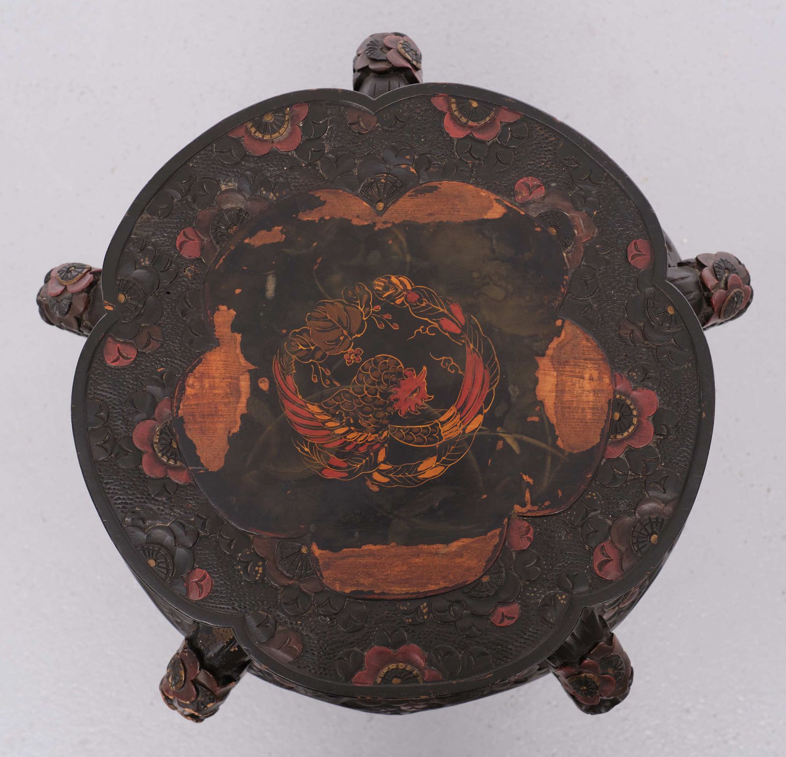 Chinese Side Table Hand Carved, 1920/30 photo Furniture