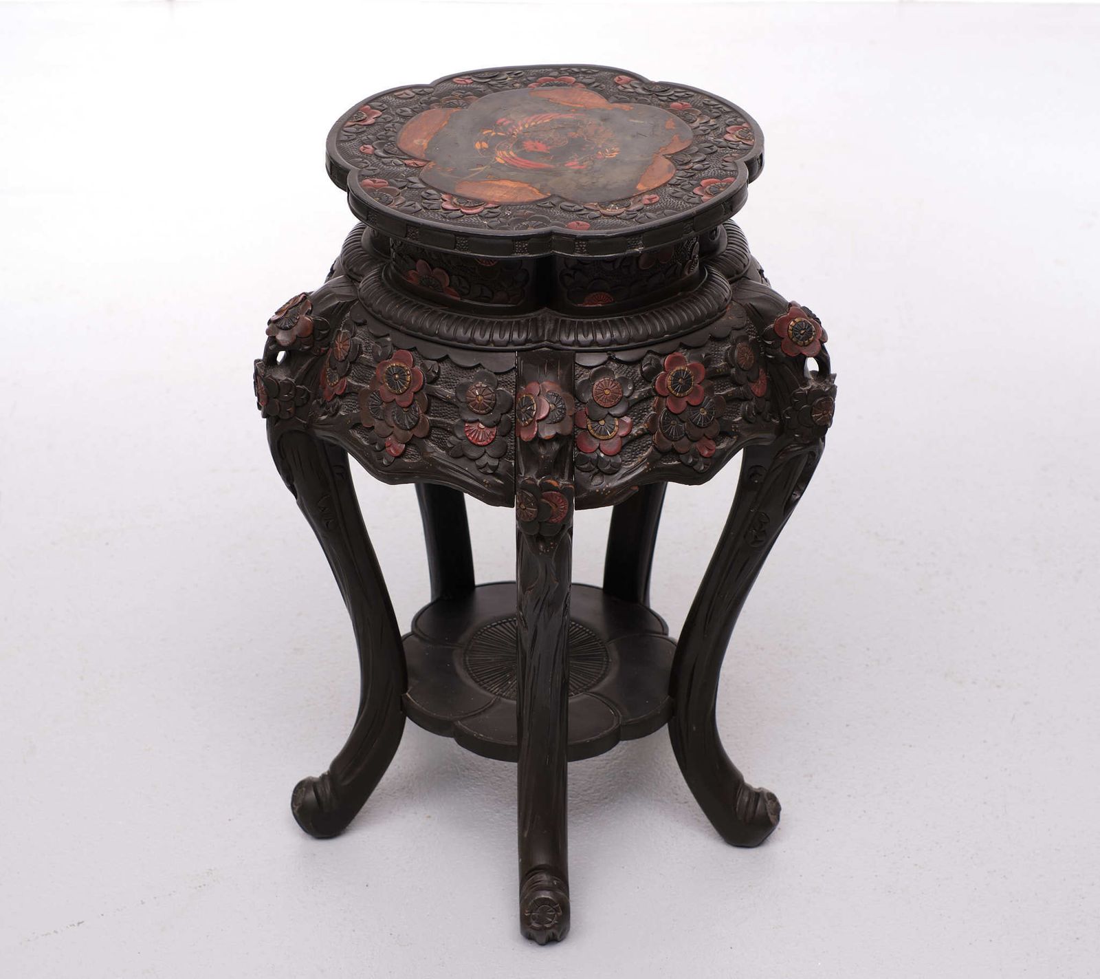 Chinese Side Table Hand Carved, 1920/30 photo vinterior