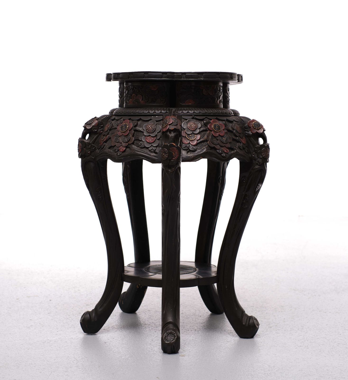 801.04 Chinese Side Table Hand Carved, 1920/30 photo