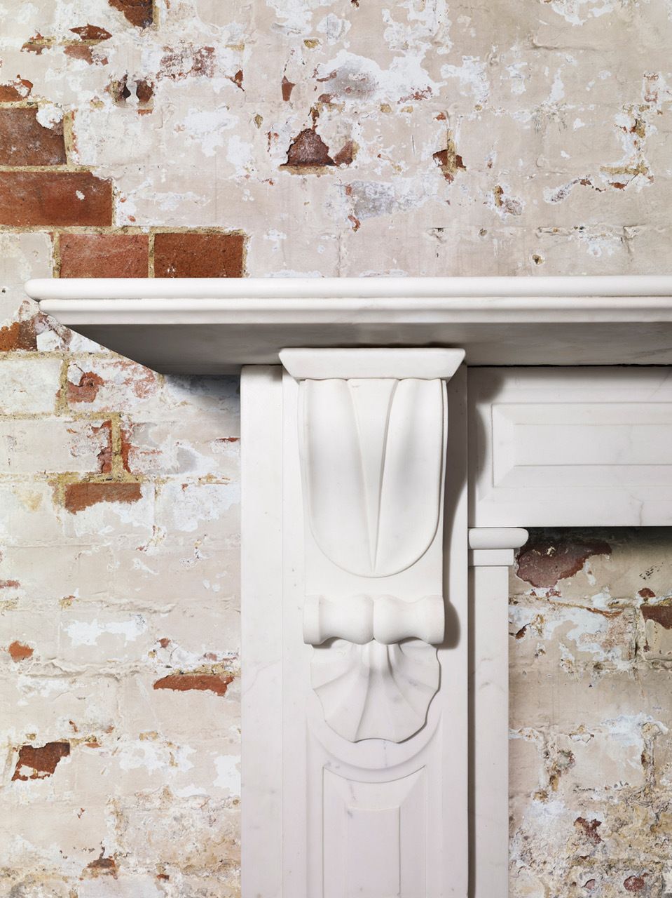 Original Victorian Marble Corbel Fireplace. photo furniture