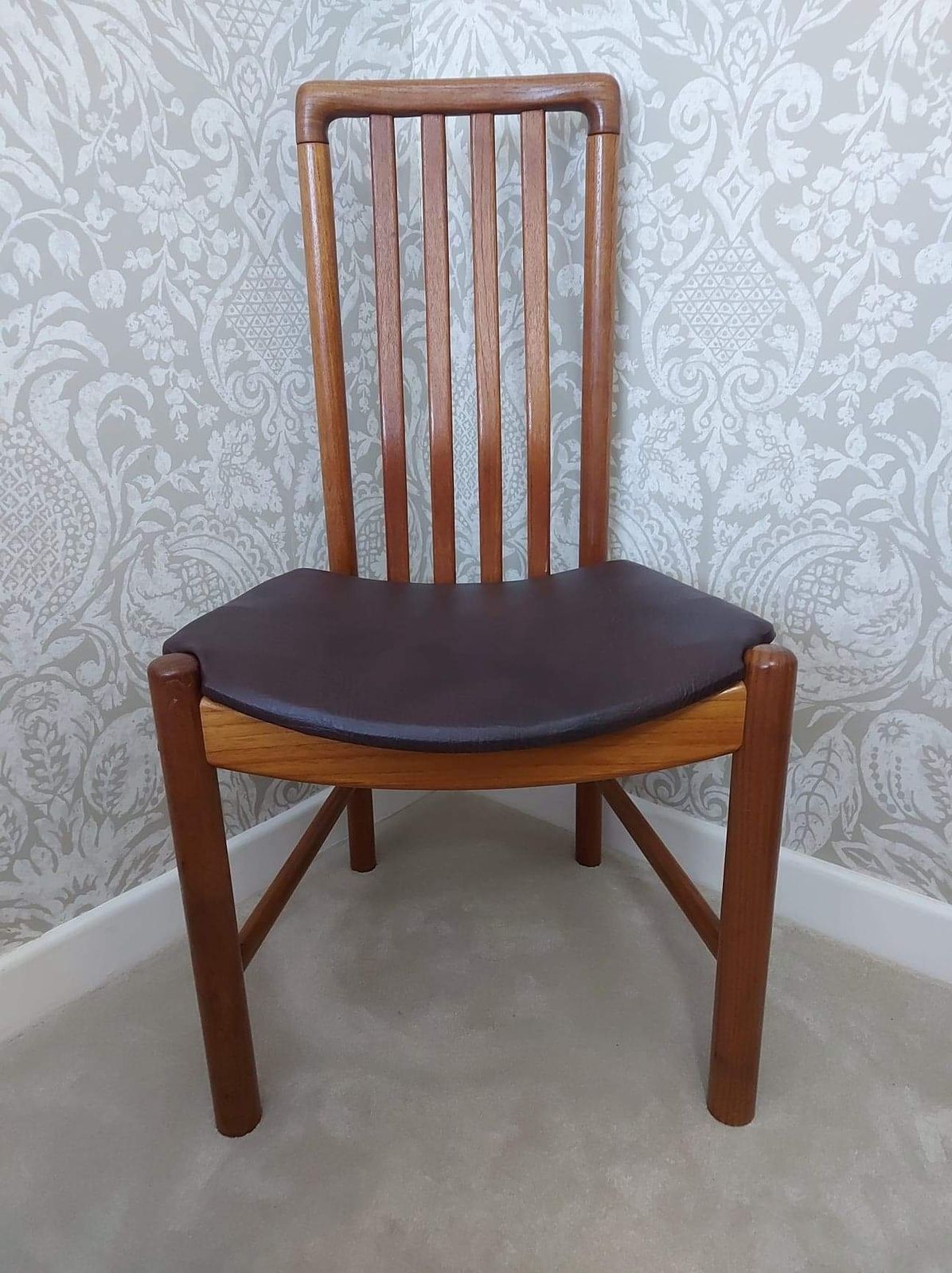 Set Of 4 1970s Dutch Benny Linden Teak Dining Chairs. photo buy