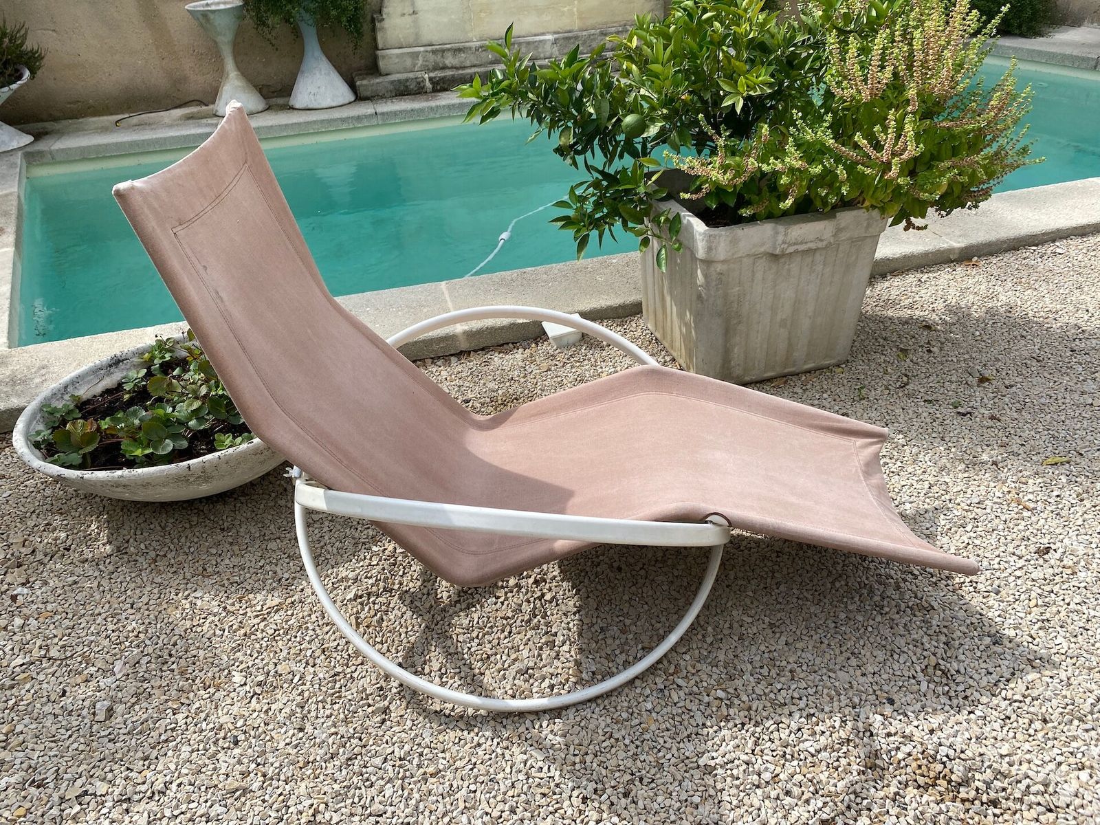 Roger Lecal Rocking Lounge Chair, Jetstar Model, 1975 photo vintage