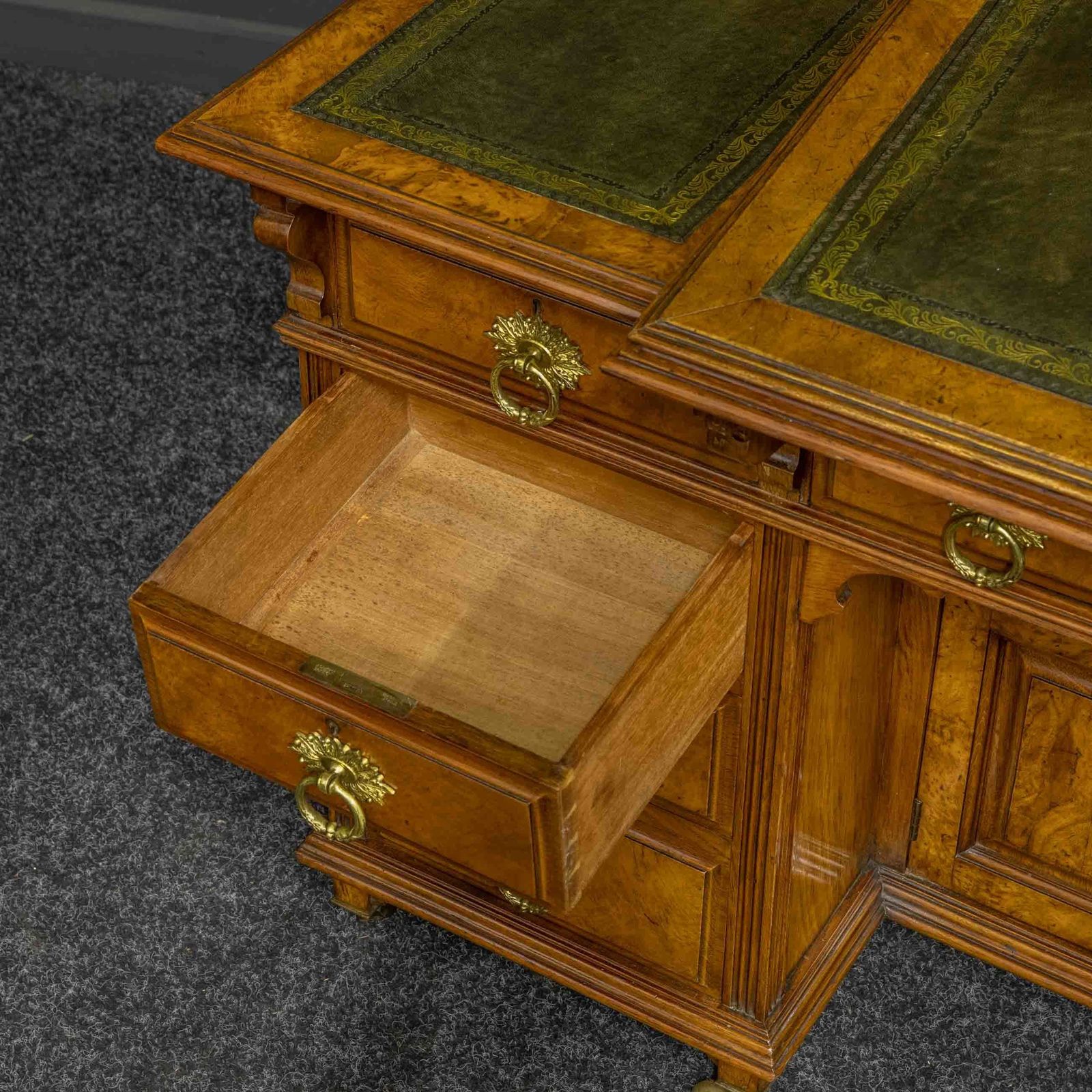 photo furniture Late Victorian Pollard Oak Desk By Thomas Turner