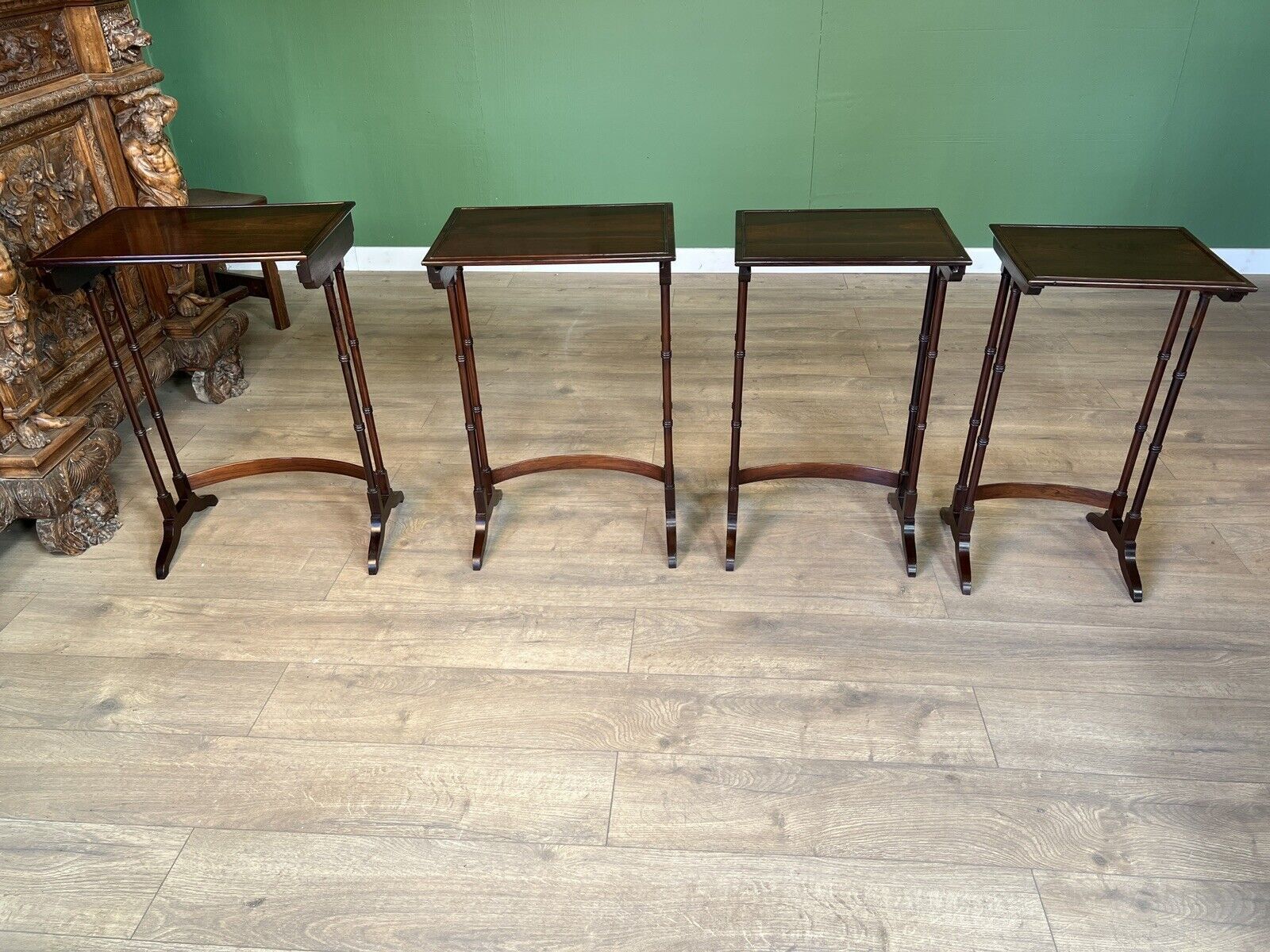 A Good Fine Edwardian Rosewood Quarteto Nest Of Tables photo 795.0