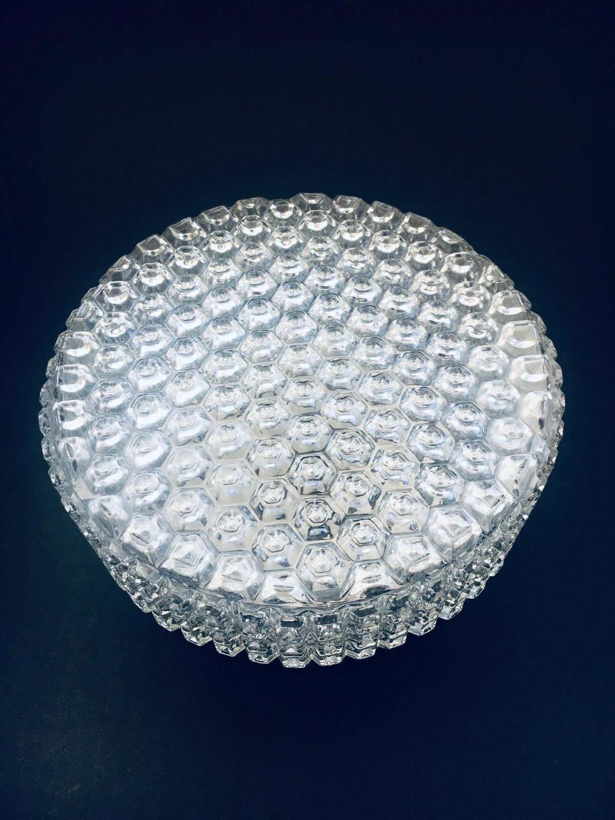 Mcm Beehive Glass Sconce Wall Lamp, Uk 1960's photo furniture
