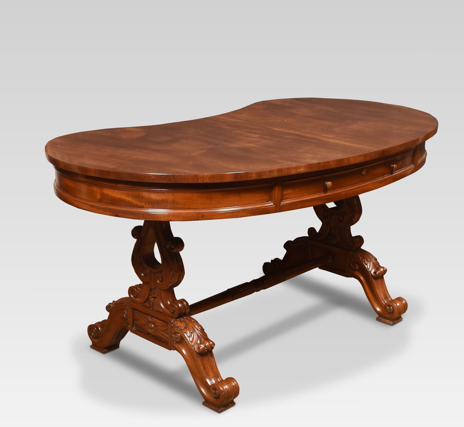 Mahogany Kidney Shaped Dressing Table photo Furniture