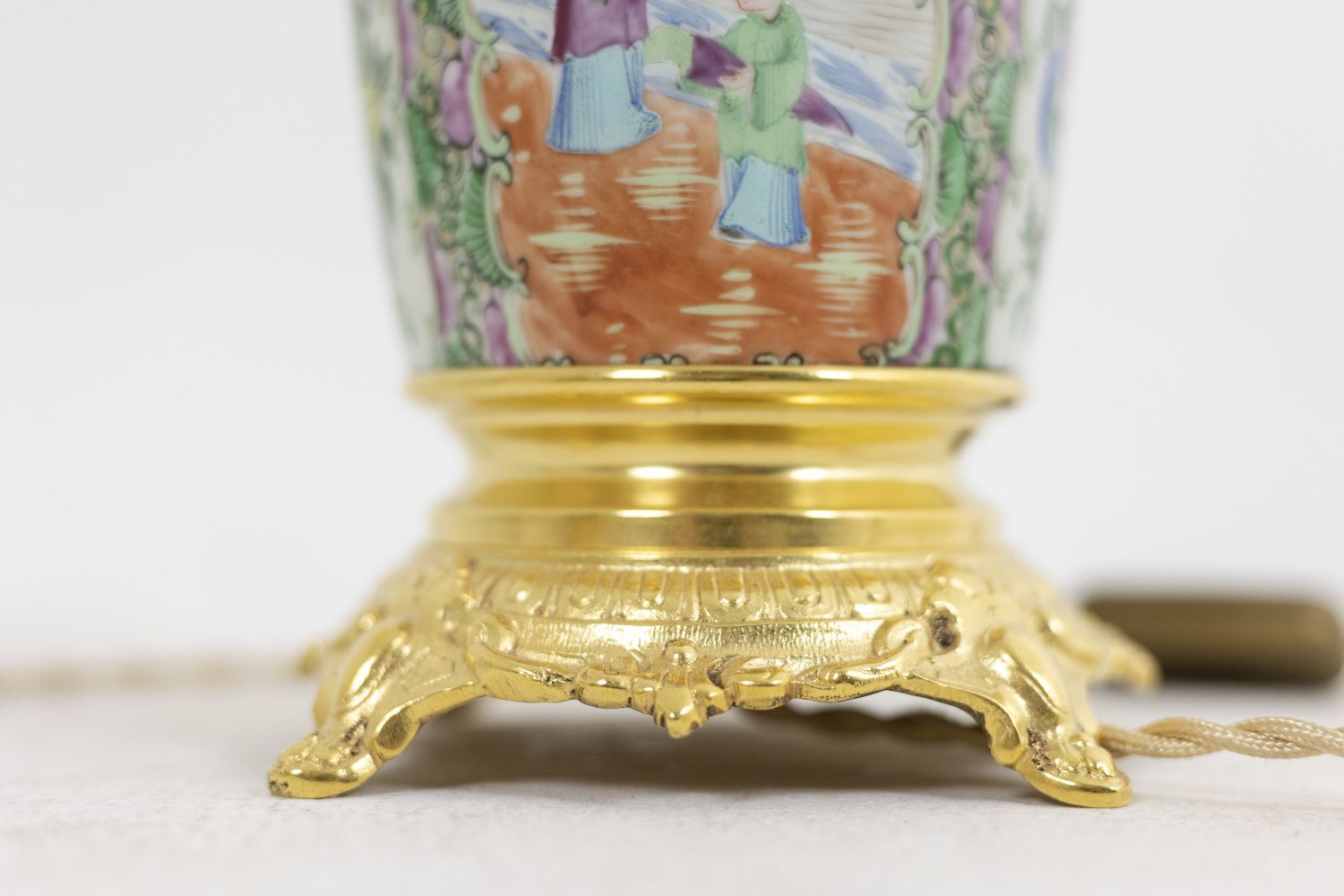 Pair Of Lamps In Porcelain Of Canton And Bronze, Circa 1880 photo 4250.0